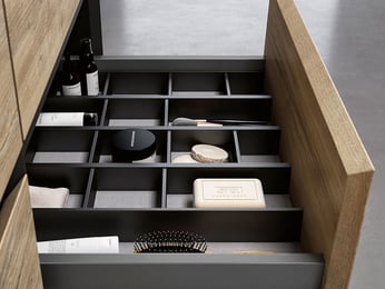 luxury vanity drawer details