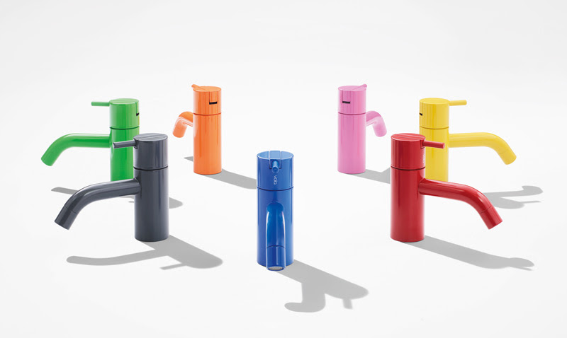 7 VOLA faucets in different colors